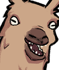 Llama chef portrait